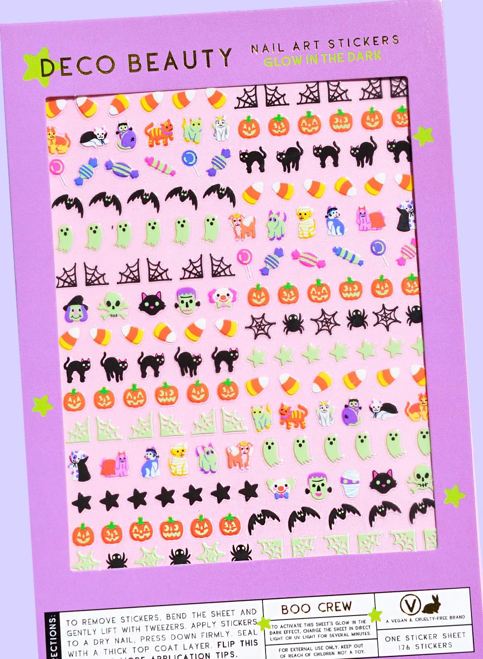 Deco Beauty 90s Baby - Super Thin & Easy-to-Apply Nail Art with The Cutest Designs - Durable & Long-Lasting Nail Art Stickers and Decals for Women, for DIY at-Home Manicures & Salon-Quality Nails