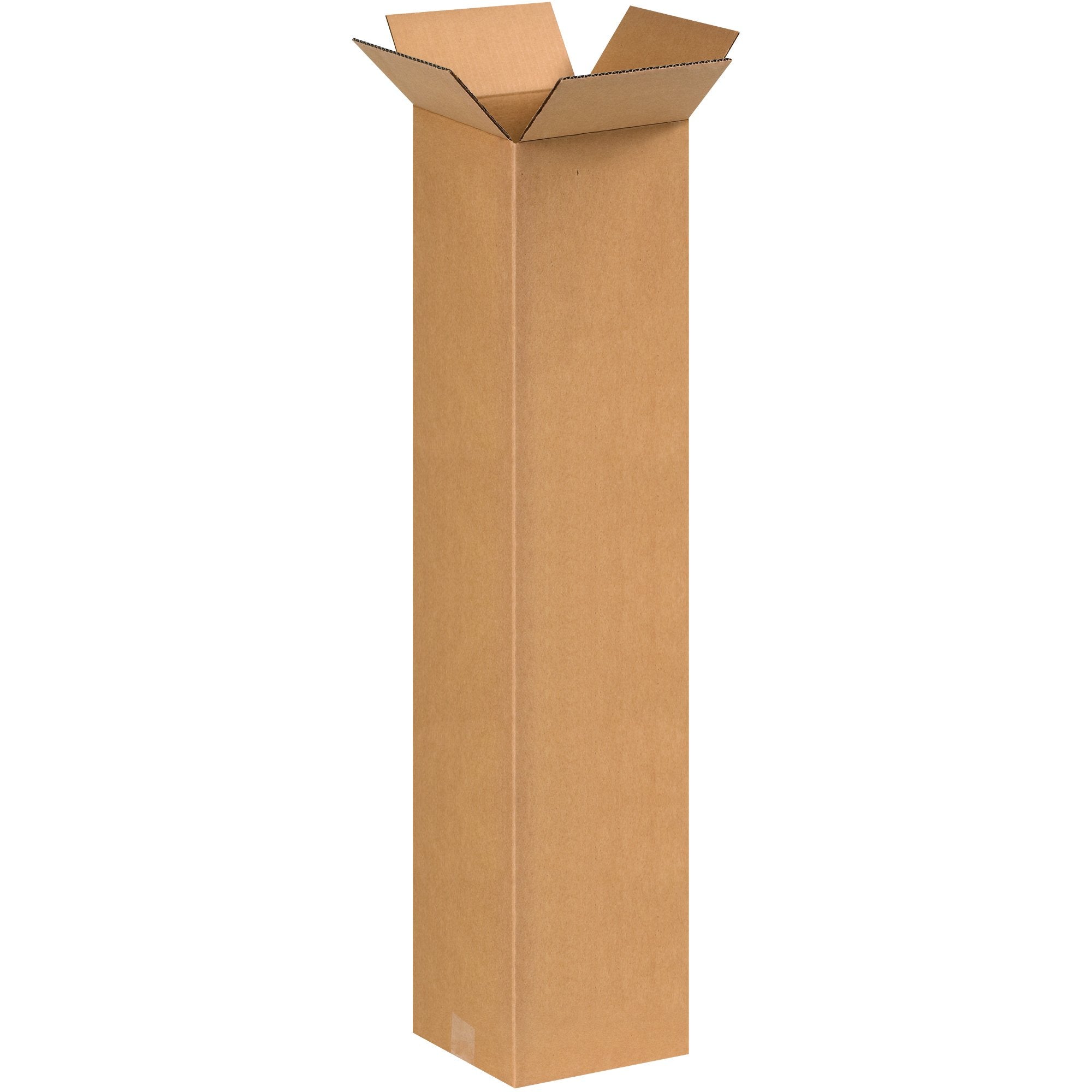 BOX USA 4x4x40 Tall Corrugated Boxes, Tall, 4L x 4W x 40H, Pack of 25 | Shipping, Packaging, Moving, Storage Box for Home or Business, Strong Wholesale Bulk Boxes