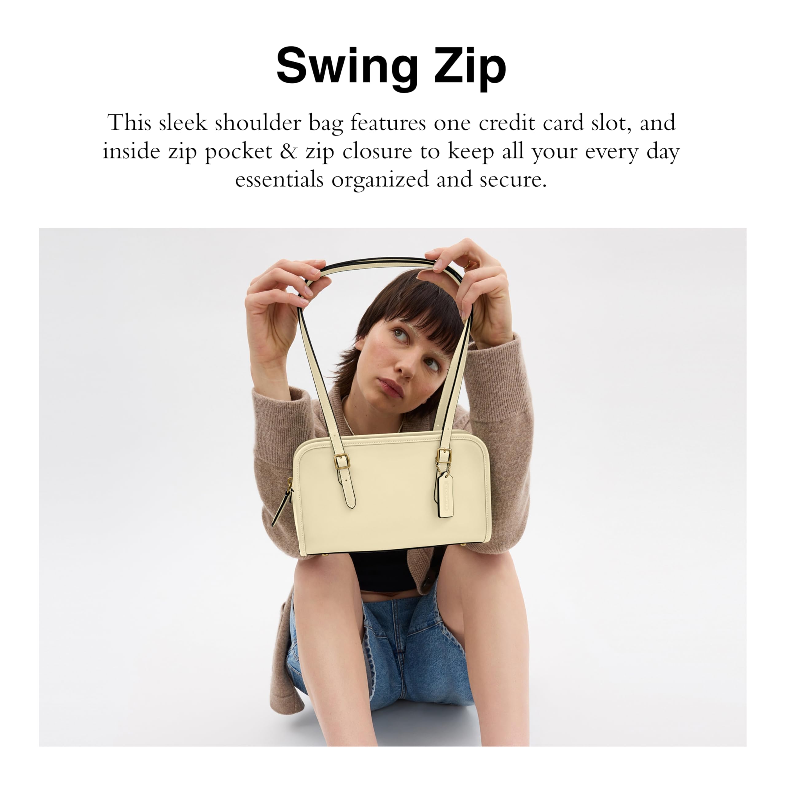 COACH Swing Zip Bag with Grommets
