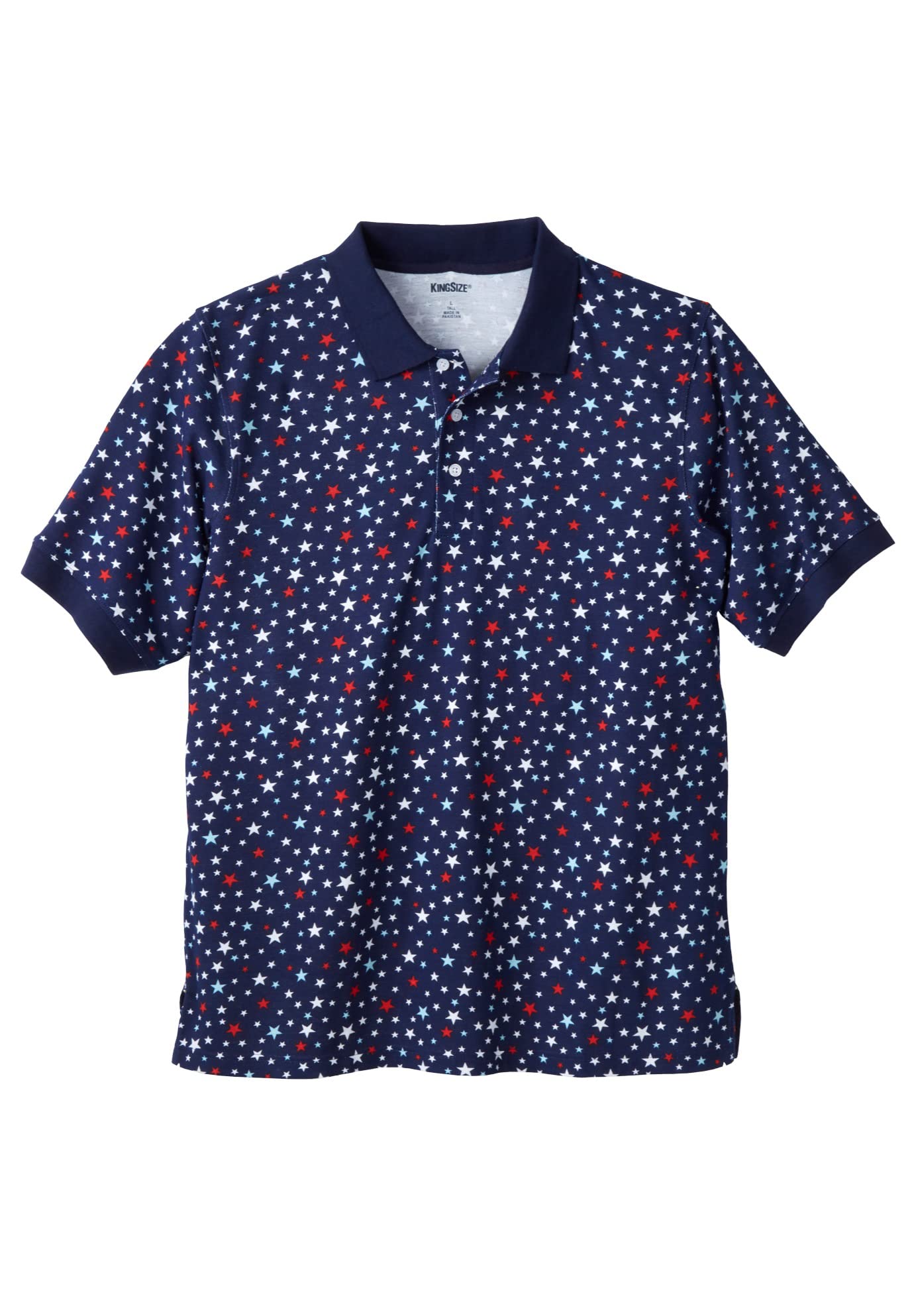 KingSize Men's Big & Tall Shrink-Less Classic Cotton Polo Shirt