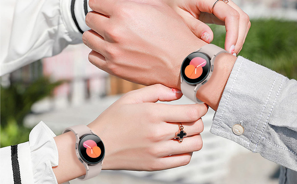 Suoman 4-Pack for Samsung Galaxy Watch 4 Classic 46mm Tempered Glass Screen Protector for Galaxy Watch 4 Classic 46mm Smartwatch [2.5D 9H Hardness] [Anti-Scratch]