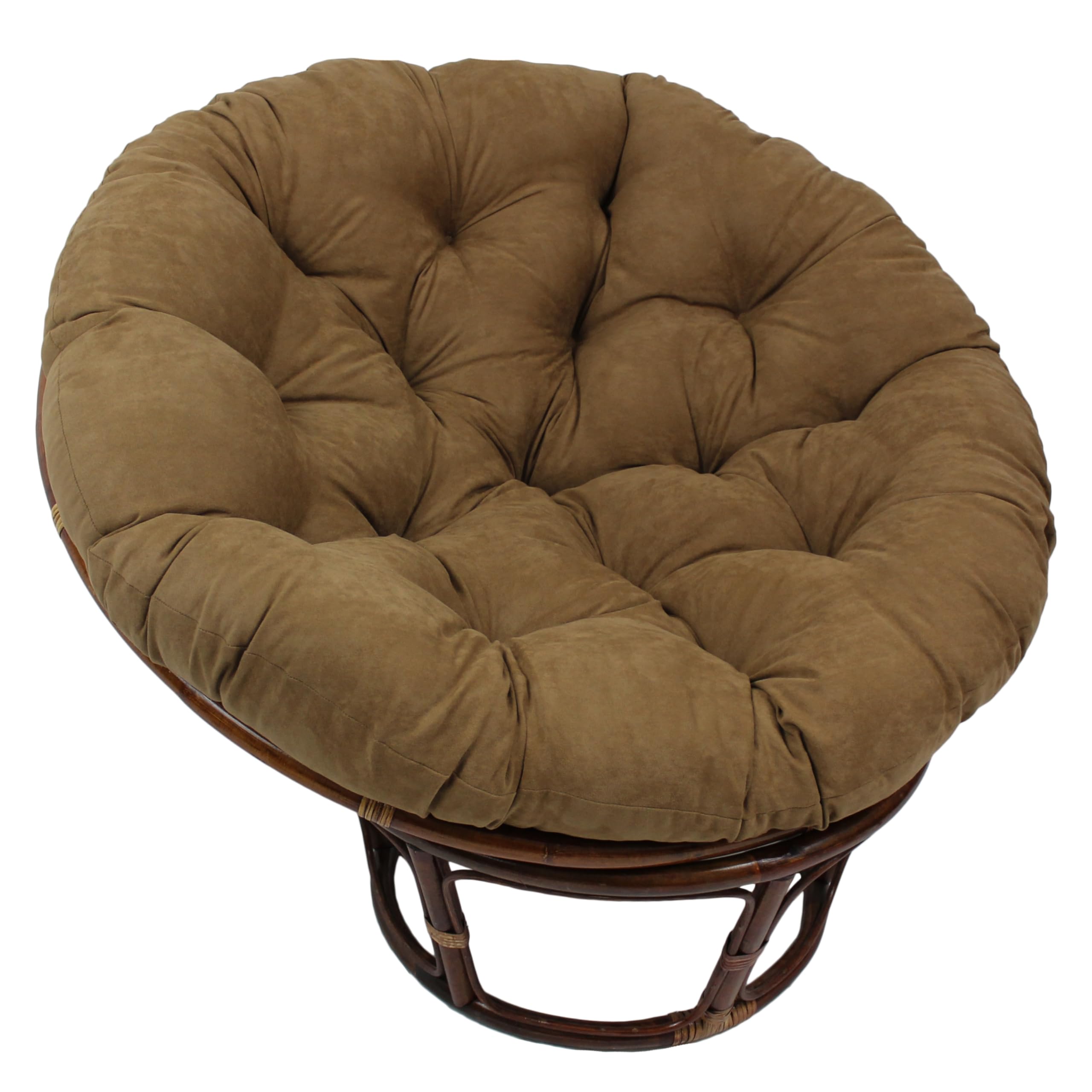 Blazing Needles Polyester Microsuede Papasan Cushion, 1 Count (Pack of 1), Aqua Blue