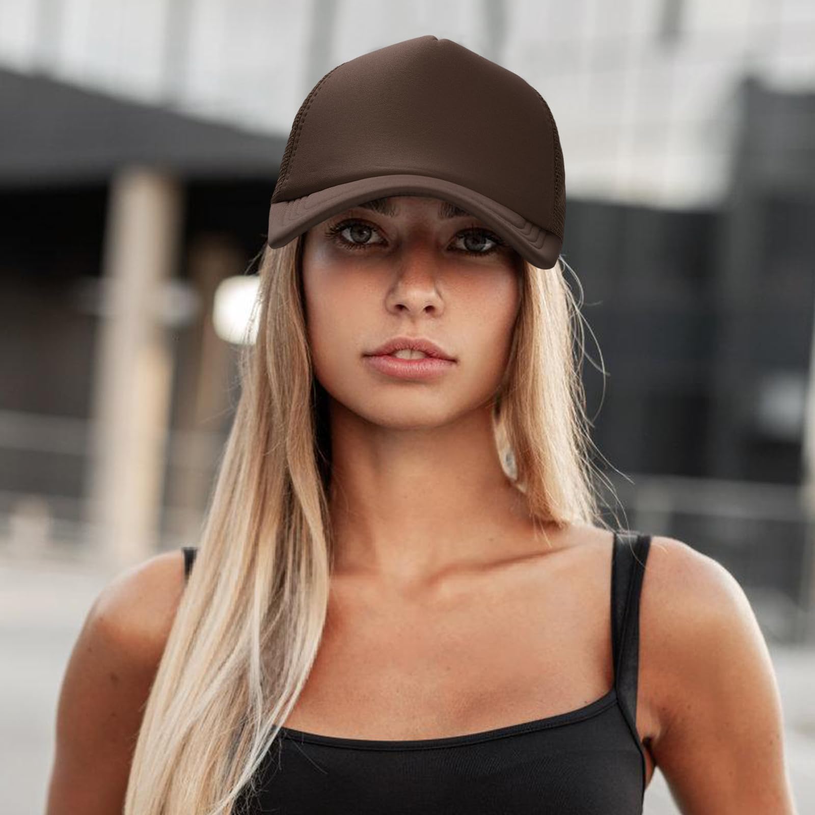 Ultrafun 10 Pack Trucker Hat Mesh Sublimation Blank Hats Adjustable Baseball Caps Hats for Men Women