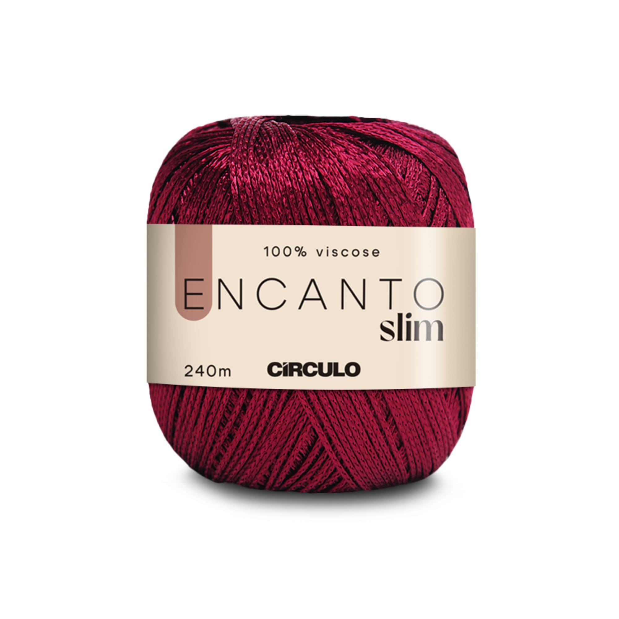 CIRCULO Encanto Slim Roll Yarn 100% Viscose - Luxury & Shine - Sport Weight Yarn - 262 yds, 3.52 oz - Color 1289 - Canary