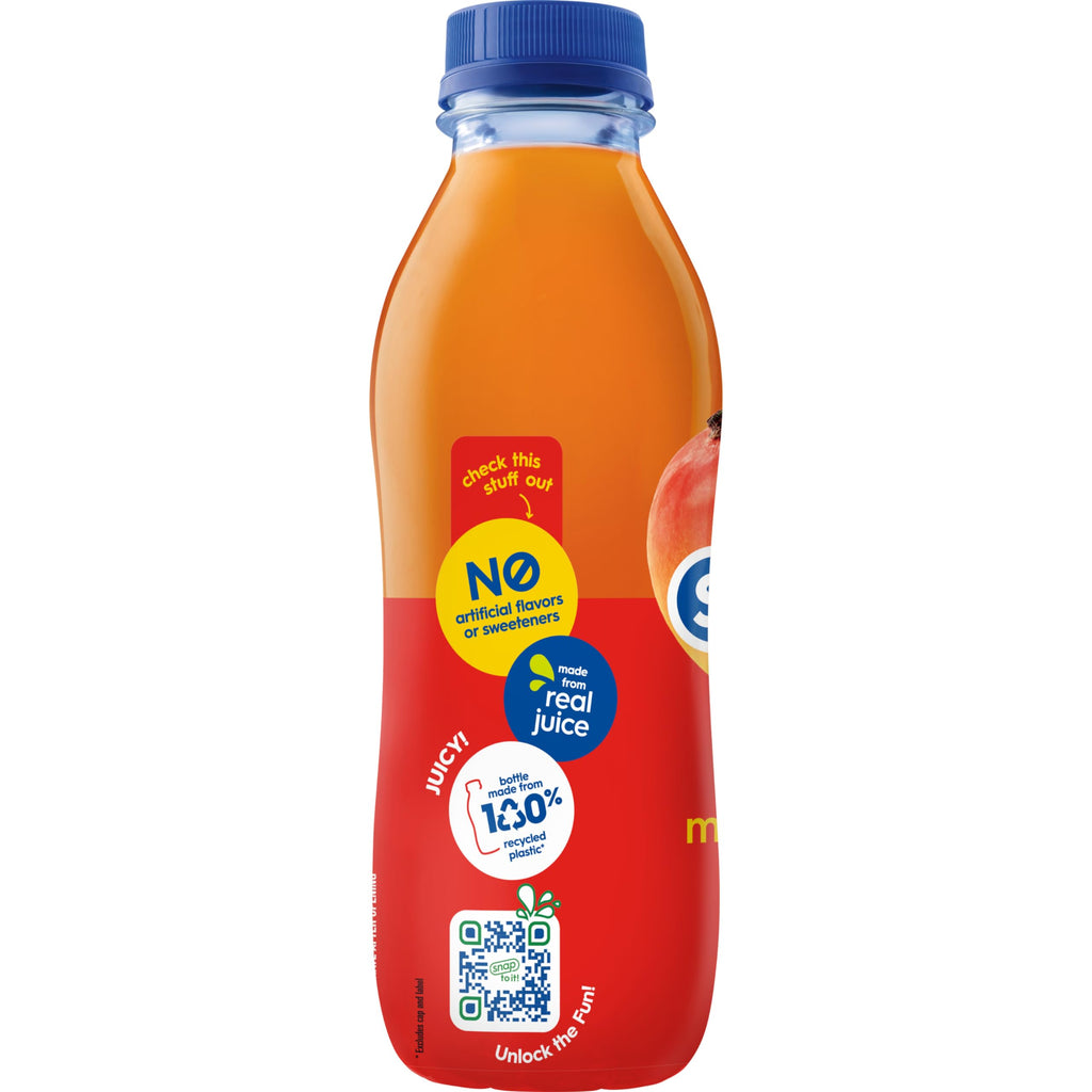 Snapple Apple Juice Drink, 16 fl oz recycled plastic bottle, 6 pack
