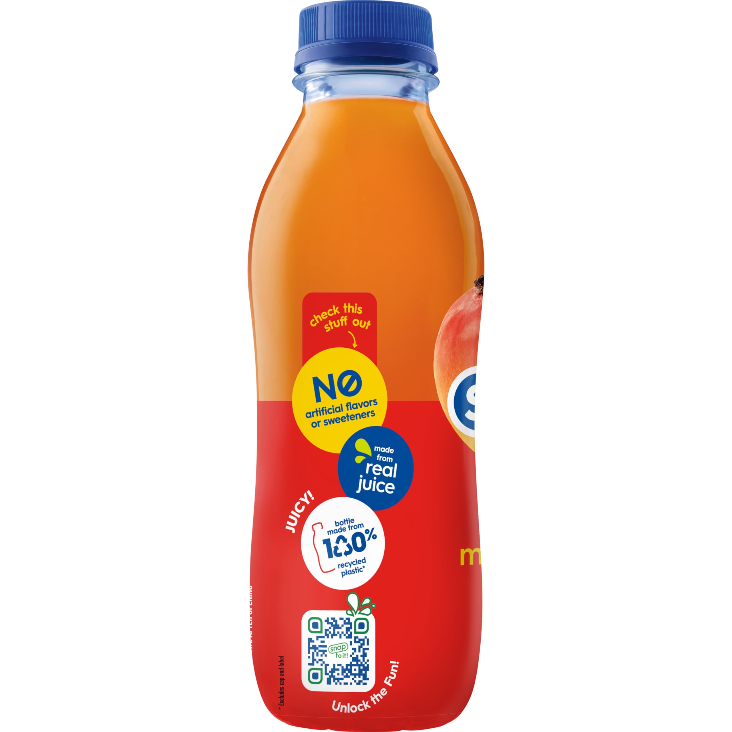 Snapple Apple Juice Drink, 16 fl oz recycled plastic bottle, 6 pack