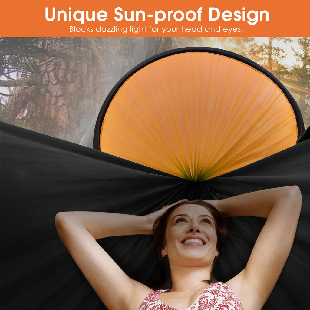 G4Free Large Camping Hammock with Mosquito Net and Rain Fly- 2 Person Portable Hammock with Bug Net and Tent Tarp for Outdoor Hiking Camping Backpacking Travel
