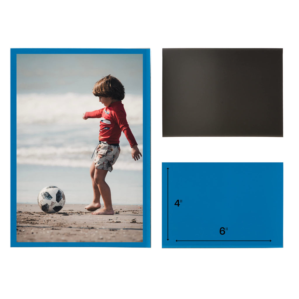 Magtech Magnetic Photo Pocket Picture Frame, White, Holds 2.5 x 3.5 Inches Photos, 10 Pack, Made in the USA (12310)