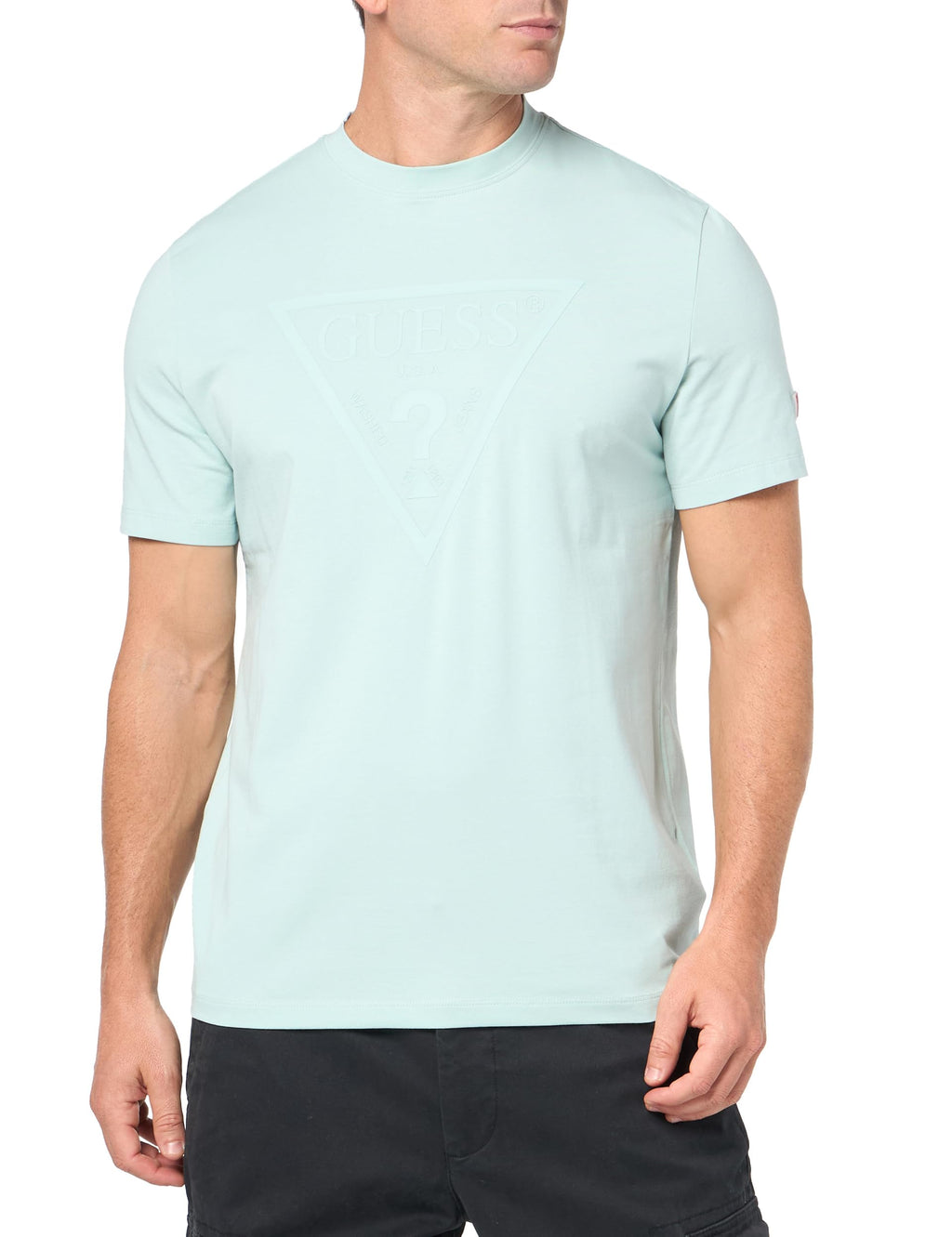 Guess Men's Eco Tonal Logo Short Sleeve T-Shirt