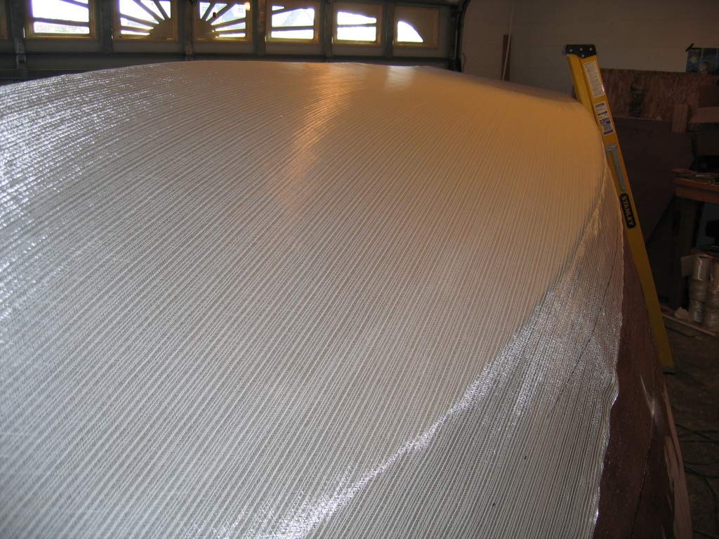 Fiberglass 1708 Biaxial Mat Cloth 50" x 360" | Premium Quality | 50 Inch Wide 10 Yard Long | CSM GRP | Molding Roofing Boat Marine Repair | Resin & Epoxy Compatible | Roll Package