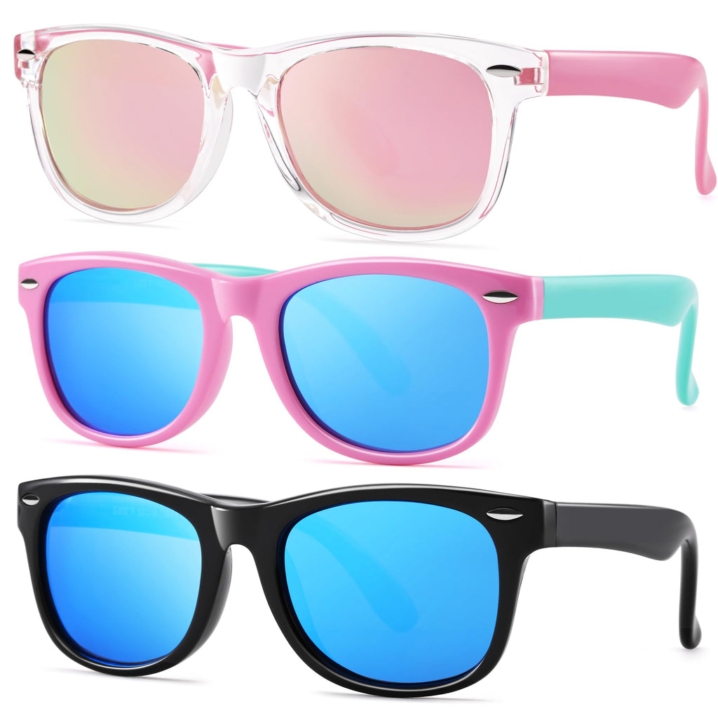 Pro Acme Kids Polarized Sunglasses, Flexible TPEE Frame Shades for Toddler Girls Boys, Ages 3-12
