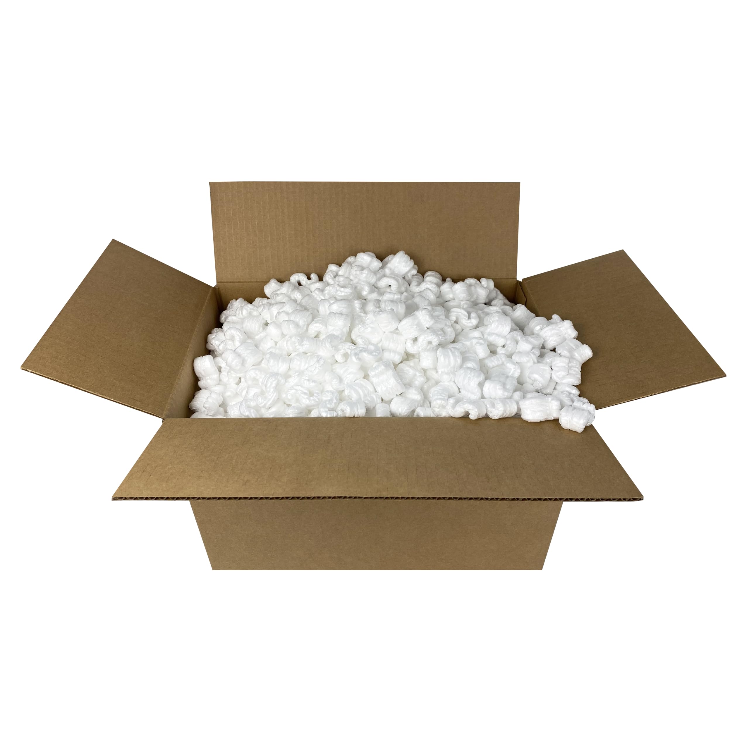 Packing Peanuts, 3.5 Cubic Feet, Beige | Bulk Loose Fill, For Shipping, Moving & Storage, Compostable & Biodegradable, Cushion For Shipping