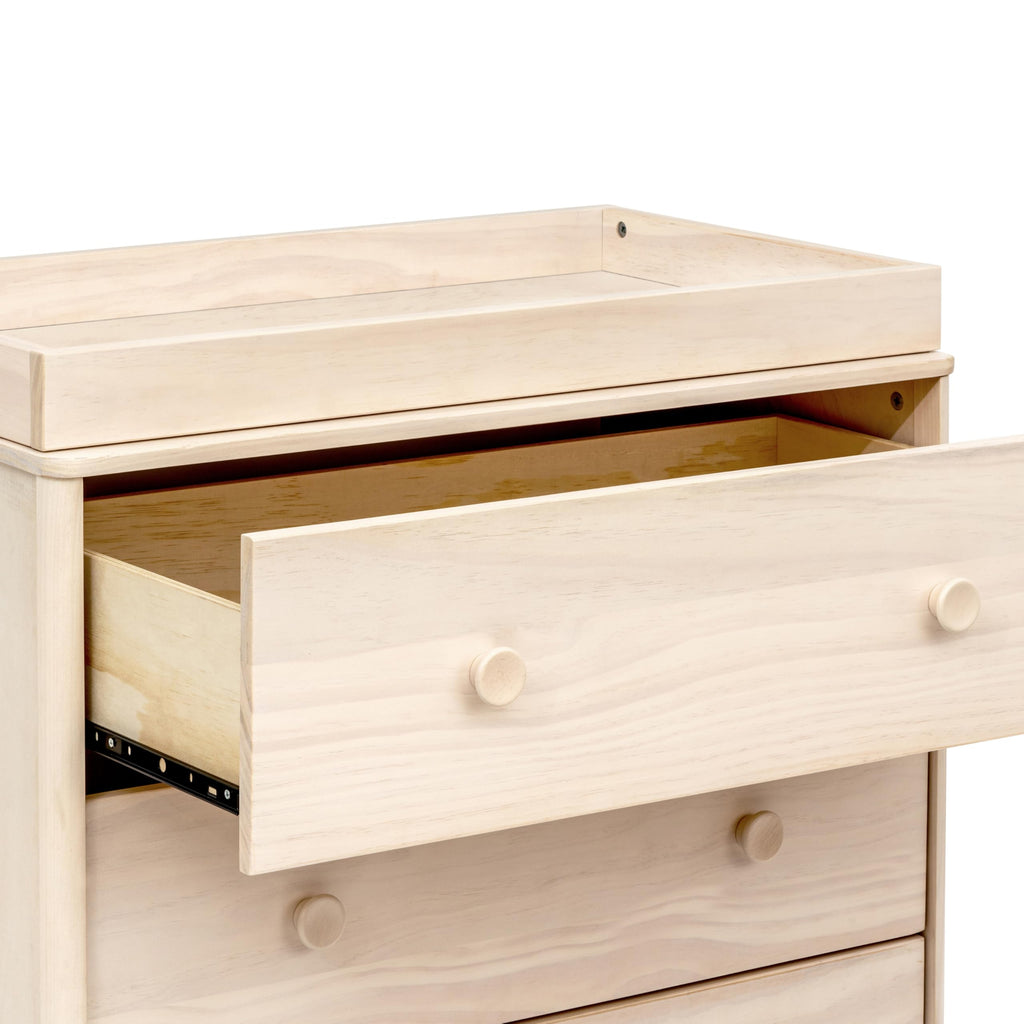 Babyletto Lolly 3-Drawer Changer Dresser with Removable Changing Tray in Natural Walnut, Greenguard Gold Certified