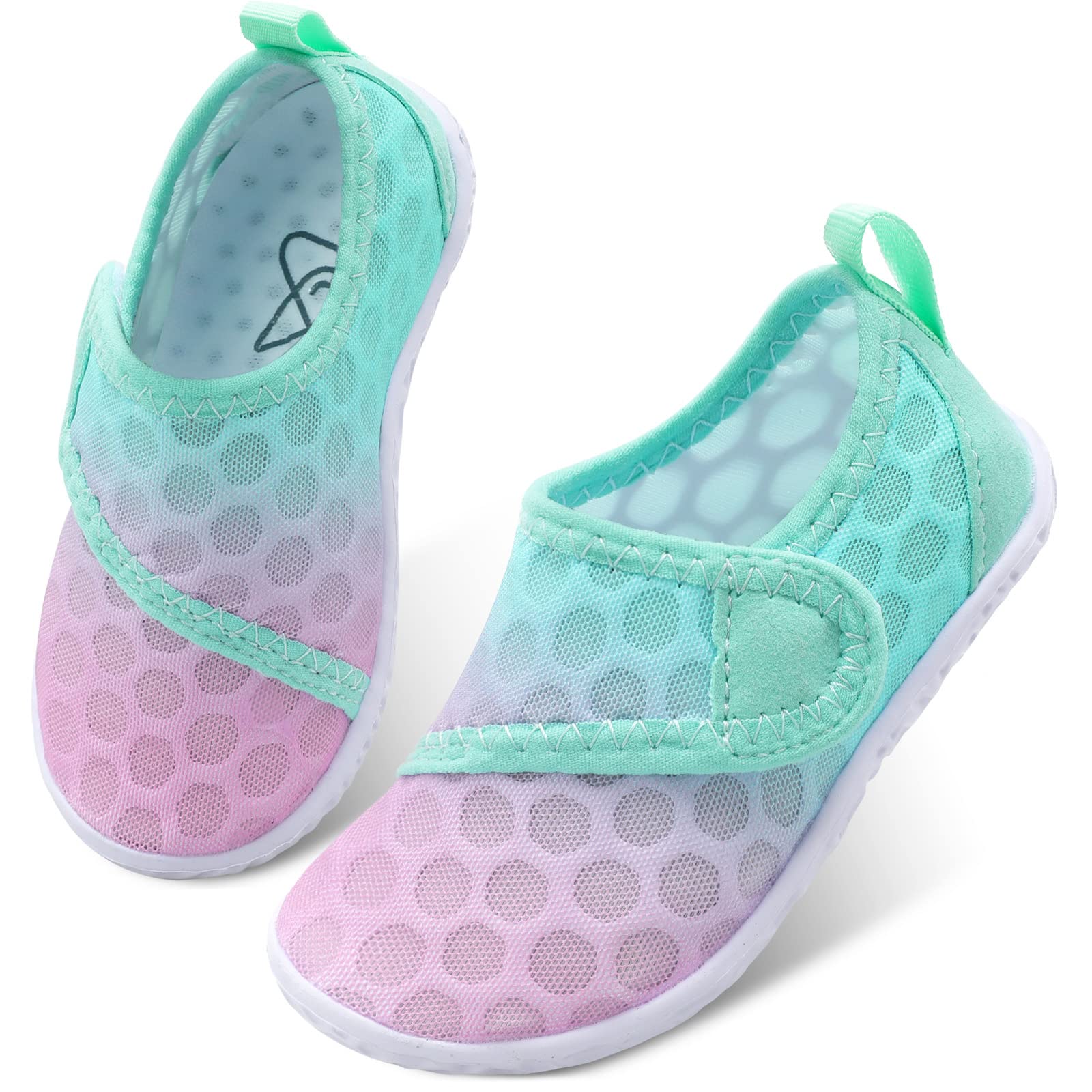 LeIsfIt Toddler Water Shoes Boys Girls Barefoot Aqua Socks Kids Breathable Quick-Dry Swim Shoes for Beach Pool Surf