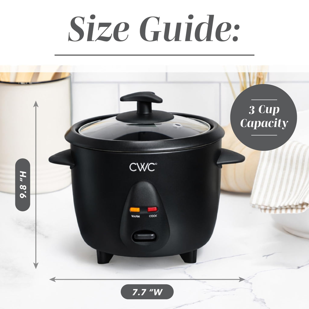 COOK WITH COLOR 6 Cup Rice Cooker 300W - Effortless Cooking and Perfectly, Cooks 3 Cups of Raw Rice for 6 Cups of Cooked Rice, Floral Blue