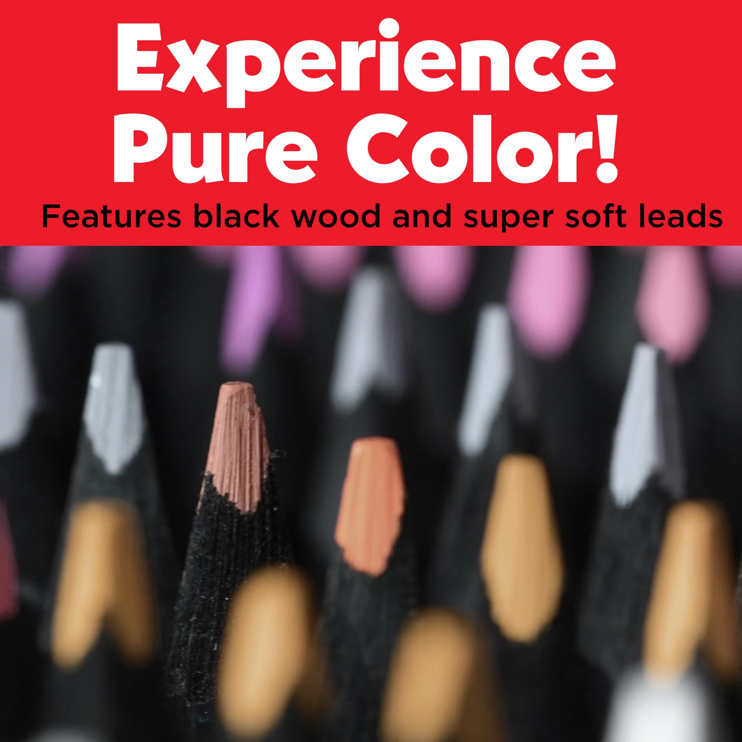 Faber-Castell Black Edition Colored Pencils| Great Back to School Art Supplies | Classic (12 Count)