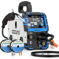 AZZUNO MIG Welder Machine 110V/220V, 155Amp 5-in-1 Gas MIG/Aluminum MIG/Gasless Flux MIG/Lift TIG/Stick Welding Machine, Wire Feed Welder