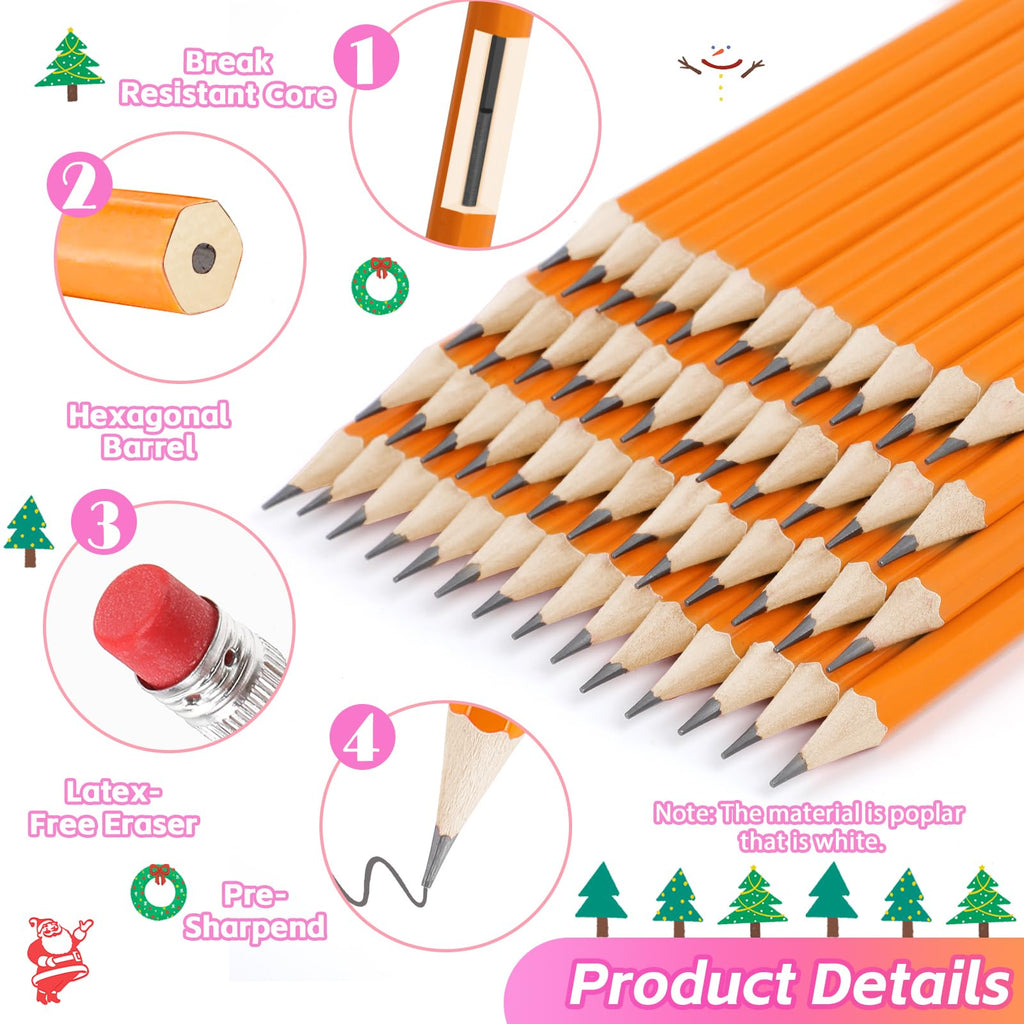 Donyang 600 Pack #2 HB Pencils Bulk, Pre-Sharpened with Erasers, Teacher Supplies Office Essentials Accessories, Number 2 HB Yellow Pencils for Writing, Drawing and Sketching