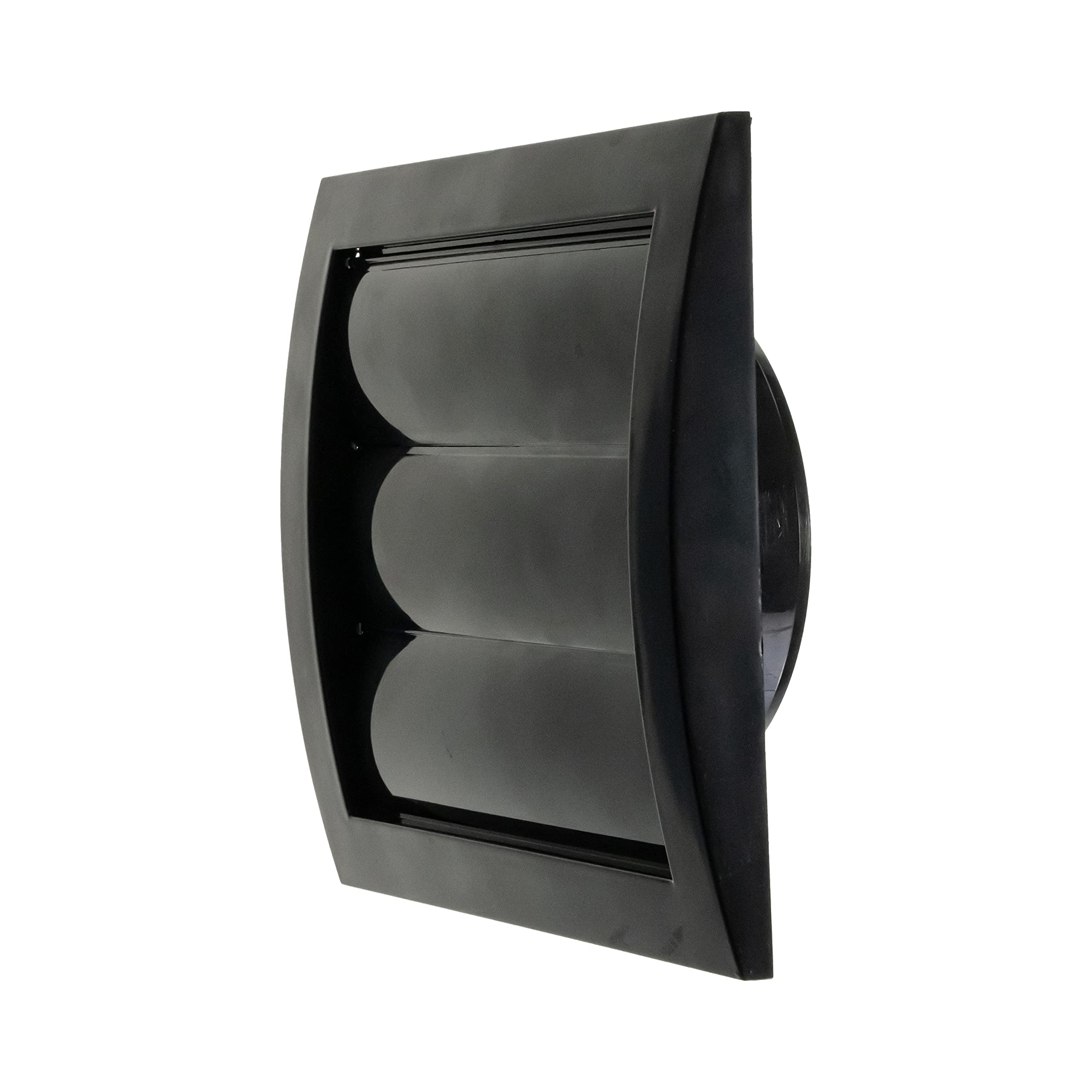 Repa Market 4 Inch Anthracite Dryer Vent Hood/Duct Cover for Walls or Ceiling/ABS Plastic Louvered Air Grille with Built-In Mesh Screen/Exhaust and Dryer Vent Covers for Indoor & Outdoor Use