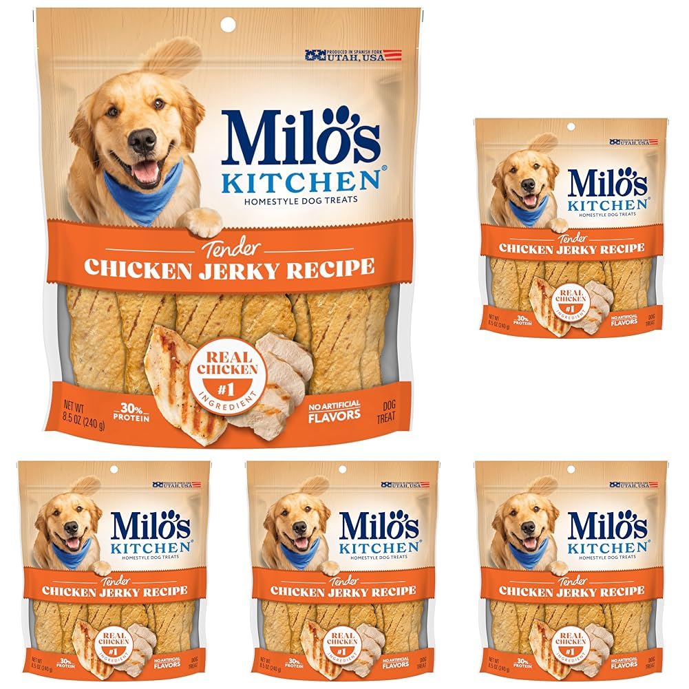 Milo's Kitchen Homestyle Dog Treats, Beef Sausage Slices, 10 Ounce, High Protein, No Artificial Flavors