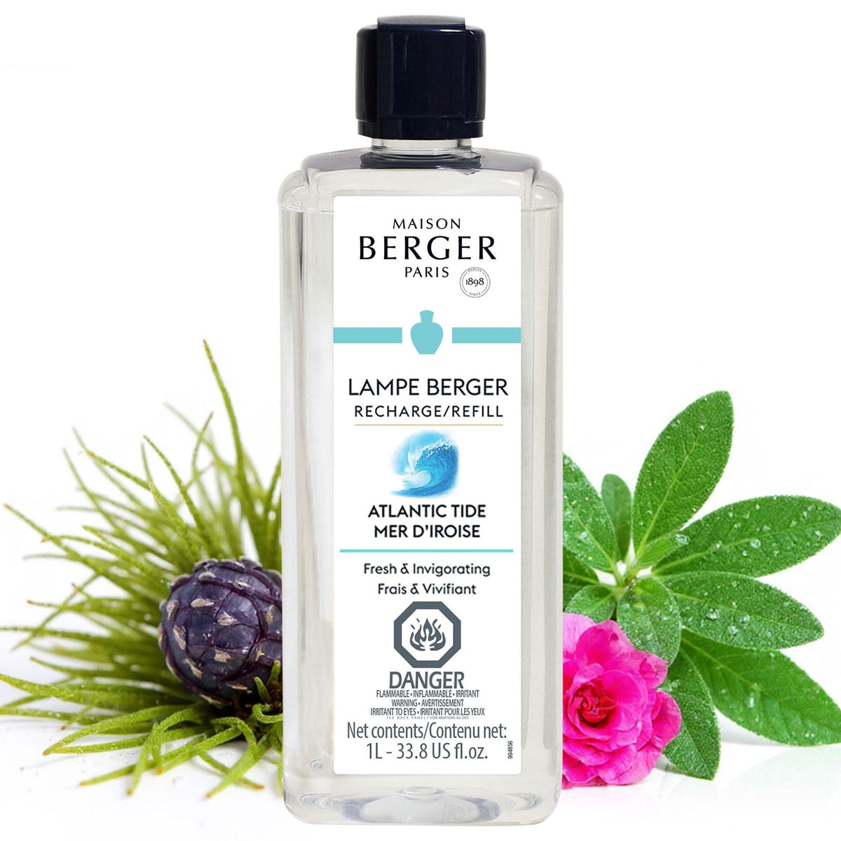 MAISON BERGER Lampe Berger Refill, 1 L, Agaves Garden | Catalytic Lamp Fragrance Refill, Helps Neutralize Odors, ~160 h Fragrance Diffusion, Made in France
