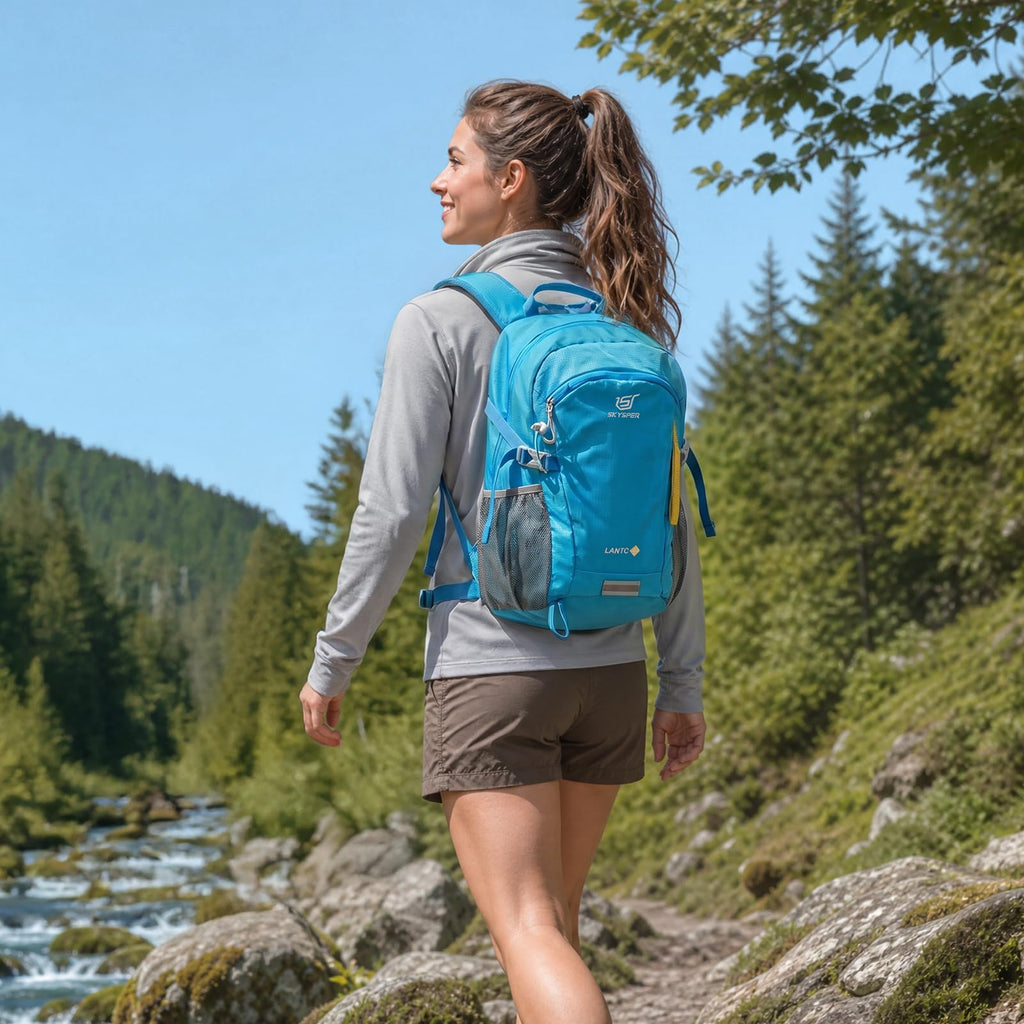 SKYSPER Small Hiking Backpack, 20L Lightweight Travel Backpacks Hiking Daypack for Women Men