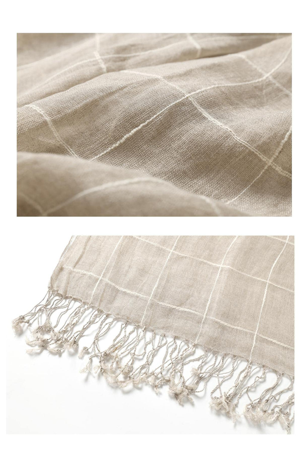 Jeelow Lightweight Summer Scarf Light Shawl Wrap Linen Feel Scarves For Men And Women