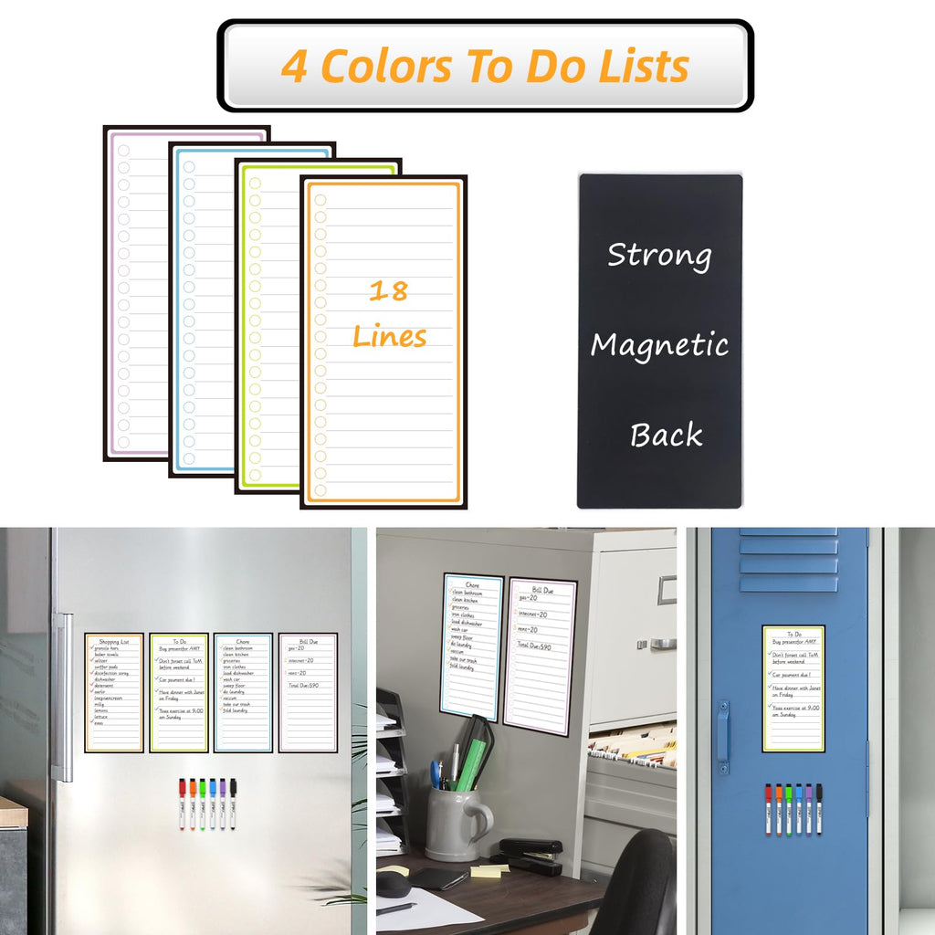 JJPRO Magnetic Dry Erase Chore Chart Set for Fridge-Used for Multiple Kids-One Chore Chart and Two Bonus Dry Erase Pad/Grocery Boards-Behavior Chart for Multiple Kids