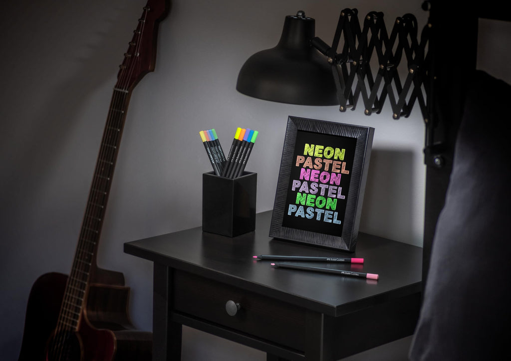 Faber-Castell Black Edition Colored Pencils| Great Back to School Art Supplies | Classic (12 Count)