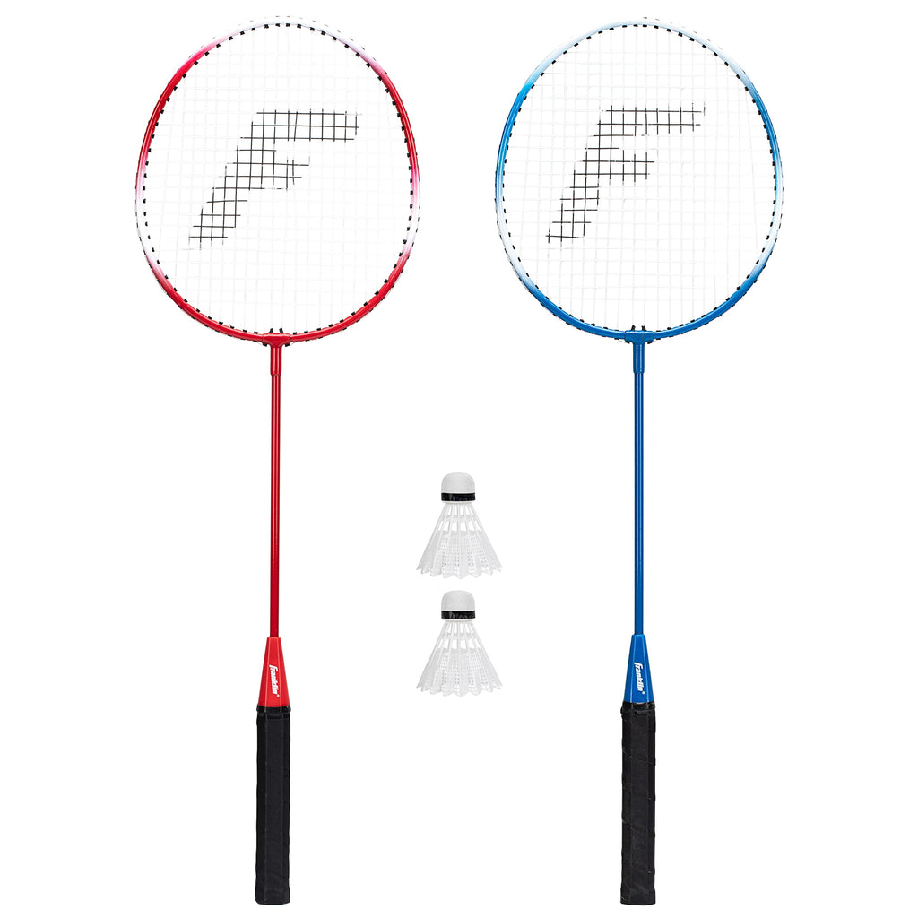 Franklin Sports Badminton Racket + Birdie Set - Replacement Badminton Equipment for Kids + Adults - 2 Player - 4 Player Badminton Racket Sets