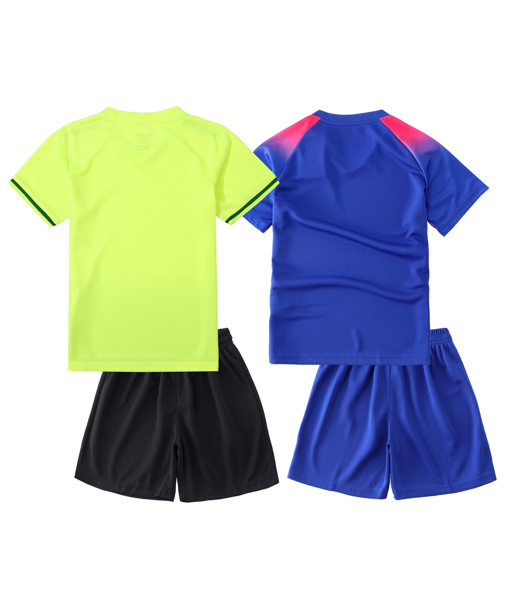 M2C Boys 2-Pack Jersey Soccer Knit Set Sport Team Uniform Shirt and Shorts