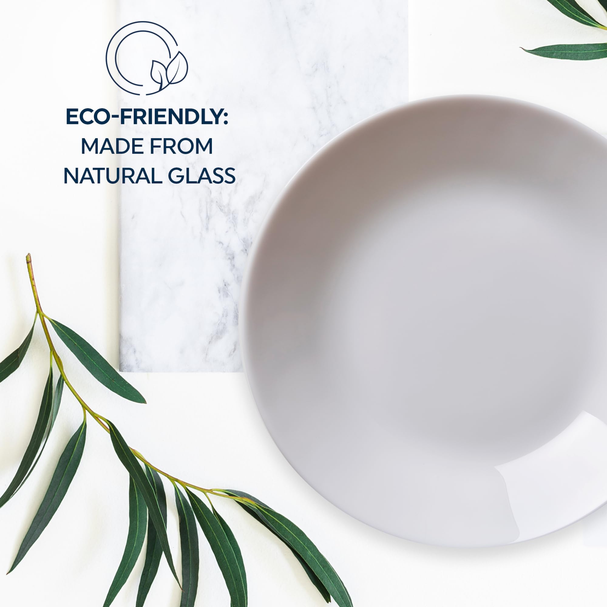Corelle 3125 Vitrelle Glass Winter Frost Cereal Bowl, White, 18 oz, Pack of 6