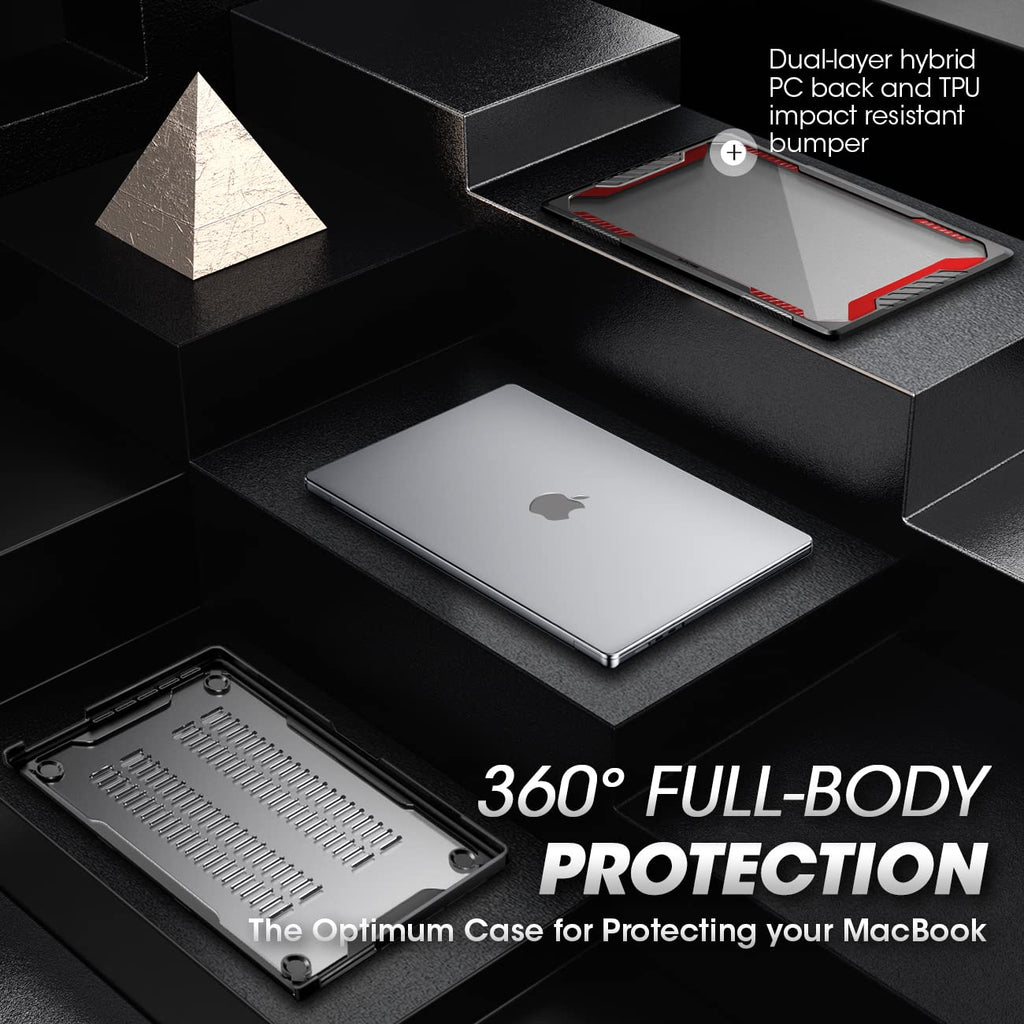 SUPCASE for MacBook Pro 14 Inch Case 2026-2021 (Unicorn Beetle), M5/M4/M3/M2/M1 Pro/Max A3427 A3426 A3434 A3185 A3401 A3112 A2918 A2992 A2779 A2442 Rugged Protective Cover for MacBook Pro 14", Black
