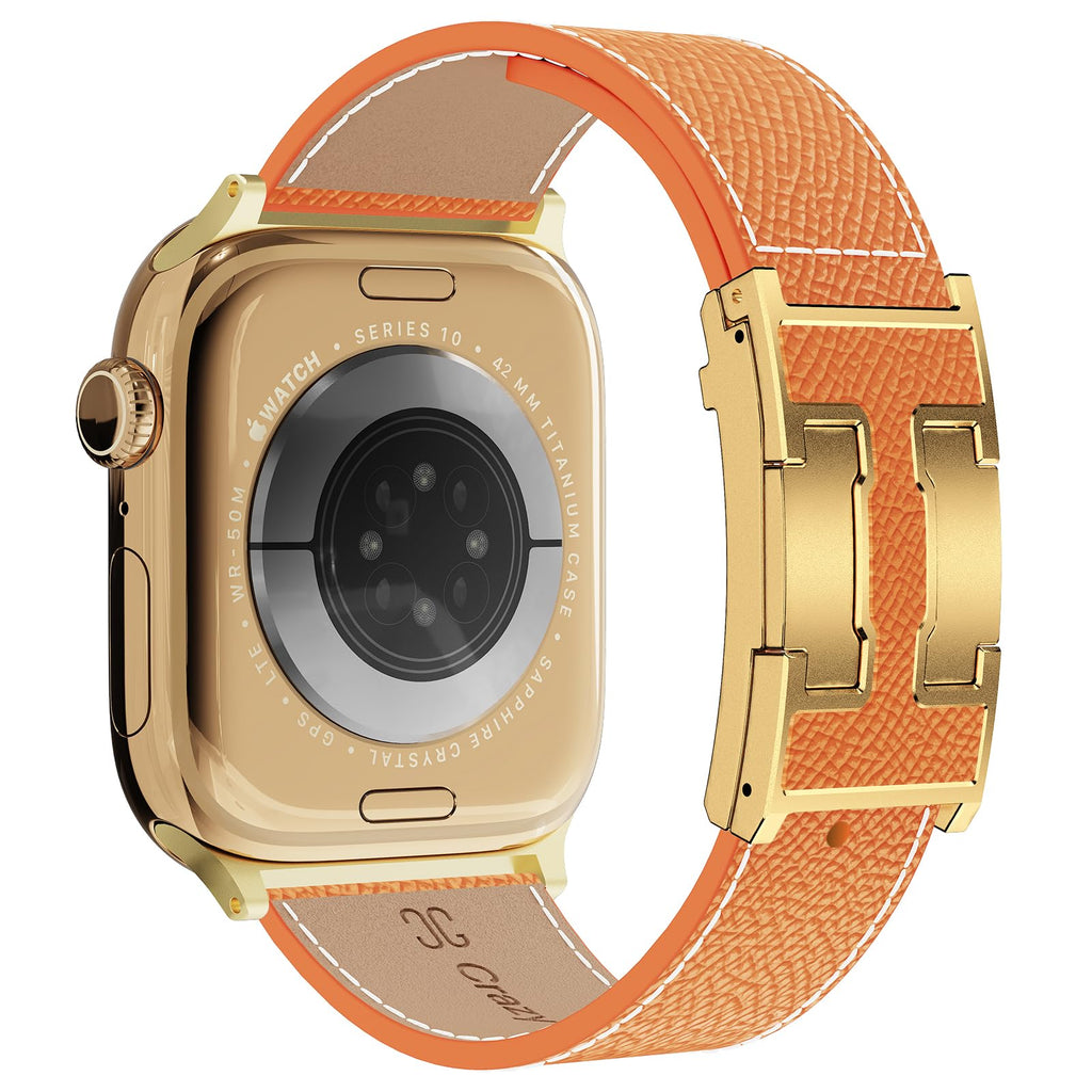 Designer Leather Band Compatible with Apple Watch 49mm46mm45mm44mm42mm41mm 40mm38mm for Women,Magnetic Buckle Replacement Strap for iWatch Ultra 3/2 /1 SE 3/2/1 Series 11/10/9/8/7/6/5/4/3/2/1