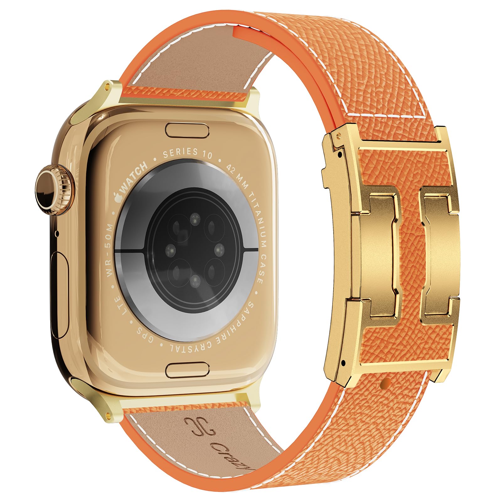 Designer Leather Band Compatible with Apple Watch 49mm46mm45mm44mm42mm41mm 40mm38mm for Women,Magnetic Buckle Replacement Strap for iWatch Ultra 3/2 /1 SE 3/2/1 Series 11/10/9/8/7/6/5/4/3/2/1