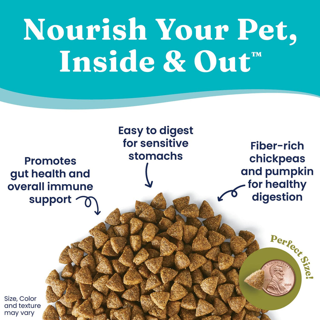 Solid Gold Toy & Small Breed Dry Dog Food Small Bites – Real Beef, Grain Free, Gluten Free, High Fiber Kibble with Probiotics for Gut Health & Digestion Support – Healthy Dog Food All Ages – 4LB
