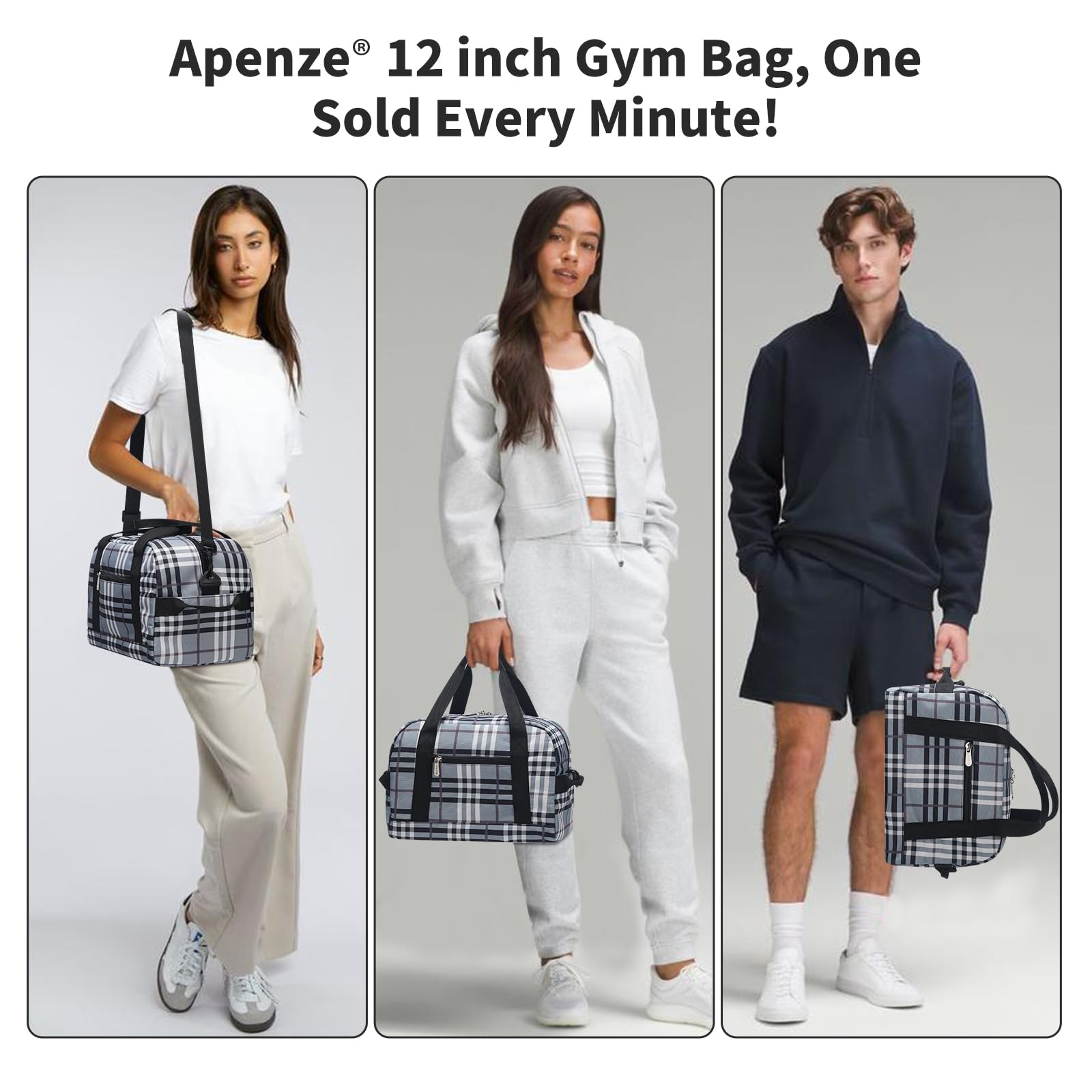 Apenze Small Gym Bag Carry On Bag - 12 in Mini Duffle Bag Lightweight for Overnight Travel(Camouflage)