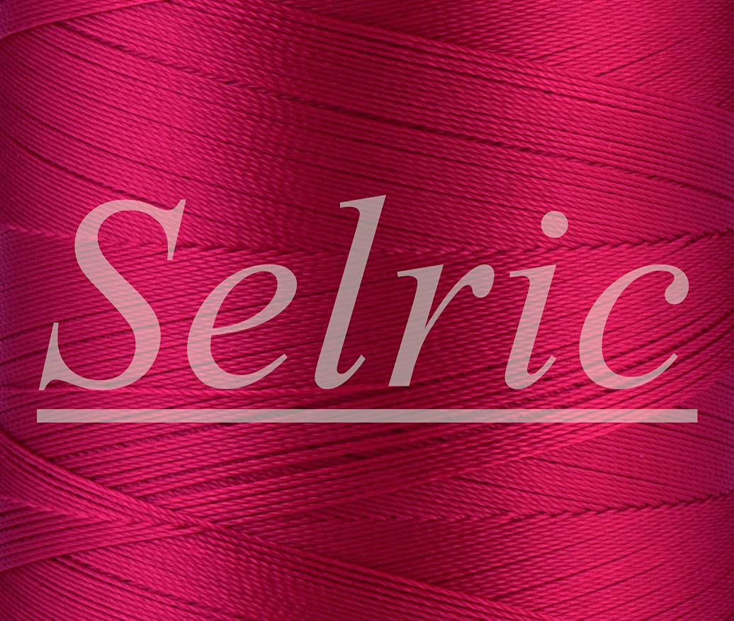 Selric UV Resistant High Strength Polyester Thread #69 T70 Size 210D/3 for Upholstery, Outdoor Market, Drapery, Beading, Purses, Leather （(Light) Yellow）