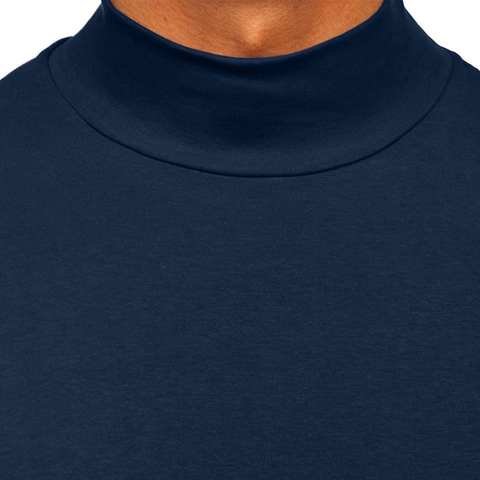 Rela Bota Mens Half Turtleneck Long Sleeve Pullover Basic Designed Undershirt Stretch Slim Fit Sweaters