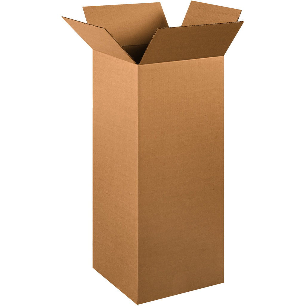 BOX USA 4x4x40 Tall Corrugated Boxes, Tall, 4L x 4W x 40H, Pack of 25 | Shipping, Packaging, Moving, Storage Box for Home or Business, Strong Wholesale Bulk Boxes