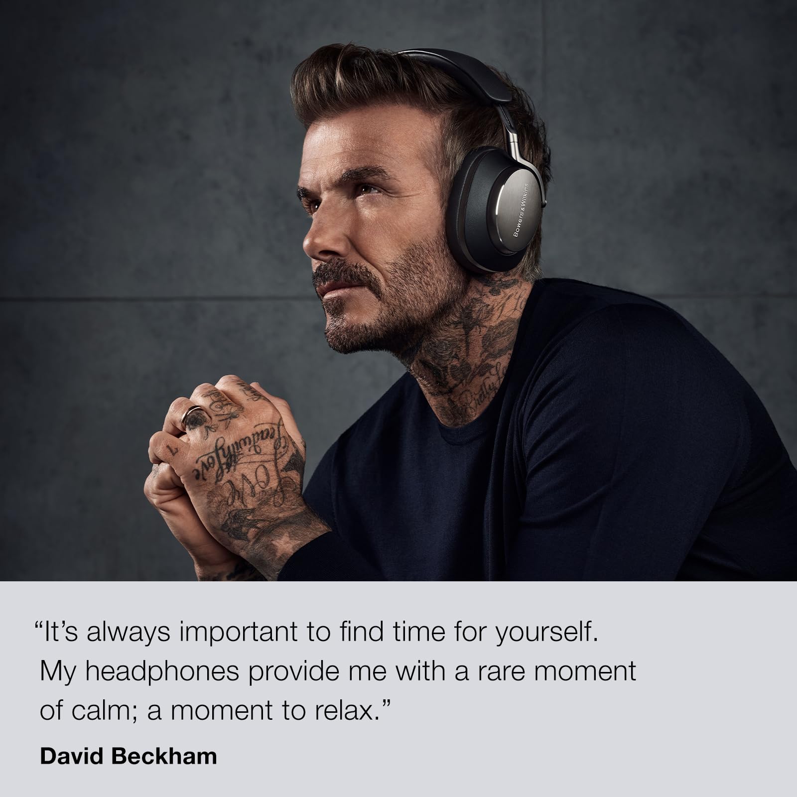 Bowers & Wilkins Px8 Over-Ear Headphones Wireless Bluetooth Noise Cancelling, Luxurious Materials, 30-Hour Battery Life, 15-Min Quick Charging, Black