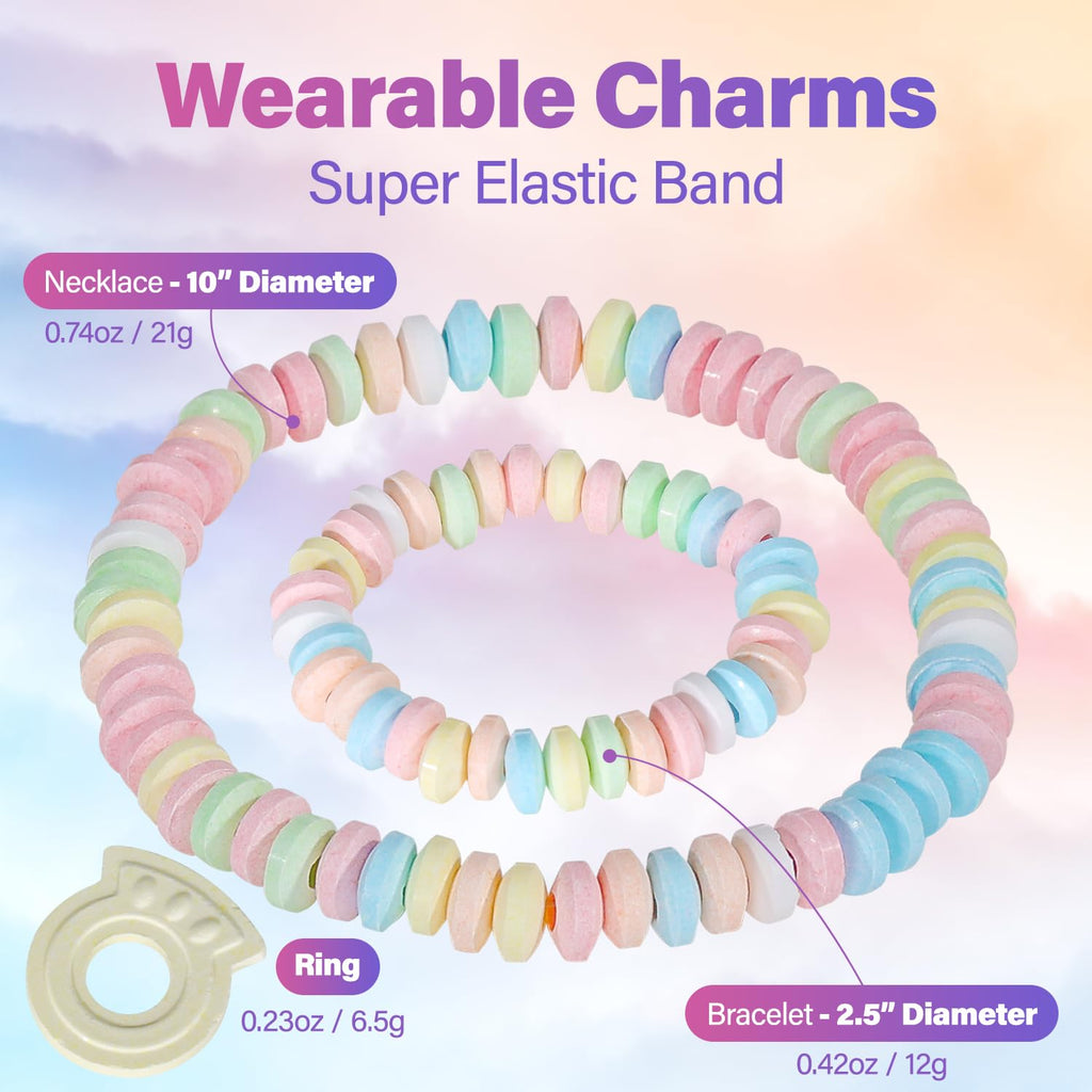 Fresh Finest 48-Count Bulk Candy Bracelets - Individually Wrapped Novelty Candy Bracelets. Perfect for Party Favors, Goody Bags, Candy Buffets, and Retro-Themed Events.