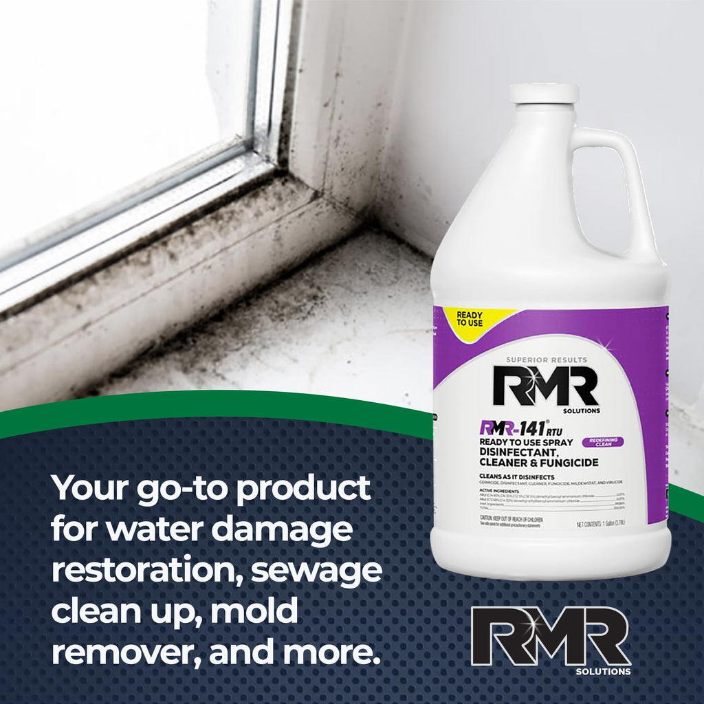 RMR-141 EPA Registered Mold and Mildew Killer, Eliminates Odors, Removes Mold, Mildew, Bacteria, and Viruses, 32-Ounce Bottle