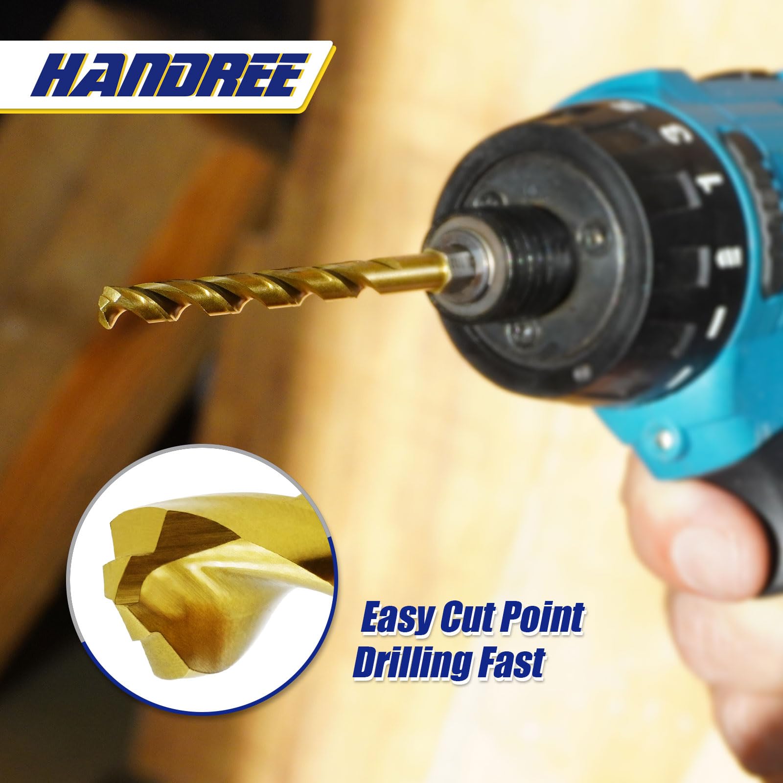 JEFE HEX 1/4-20 UNC Hex Shank Taps for Metal | MRO & Industrial Use | Quick-Change | Impact Driver (5pcs)