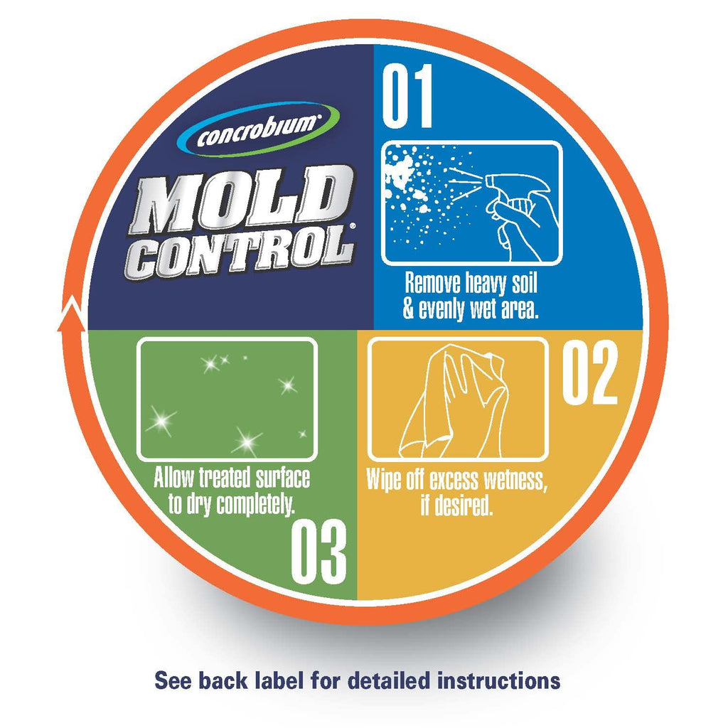Concrobium Mold Control Aerosol, 14.1 oz – Eliminates & Prevents Mold – EPA Registered, Bleach-Free, Odorless, VOC-Free – For Indoor & Outdoor Surfaces, Mid-Sized Jobs, and Hard-to-Reach Areas
