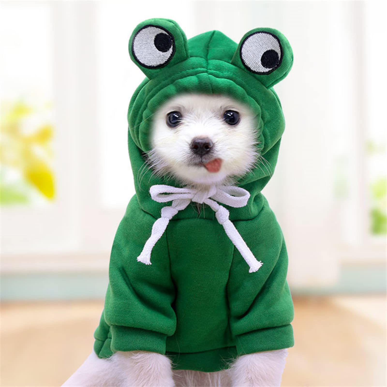 Warm Dog Winter Clothes Cute Fruit Dog Coat Hoodies Fleece Pet Dogs Costume Jacket for French Bulldog Chihuahua Ropa para Perro(Coffee,XS)