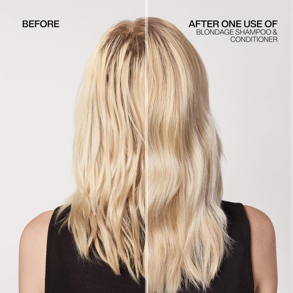 Redken Blondage Color Depositing Purple Conditioner For Blonde Hair - Tones & Moisturizes Brassy Hair