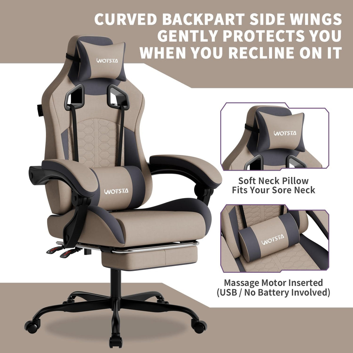 Gaming Chair with Footrest,High Back with Massage Reclining Computer Chair， Big and Tall Racing Gaming Chair Ergonomic Game Chair for Adults PVC Leather (Red)