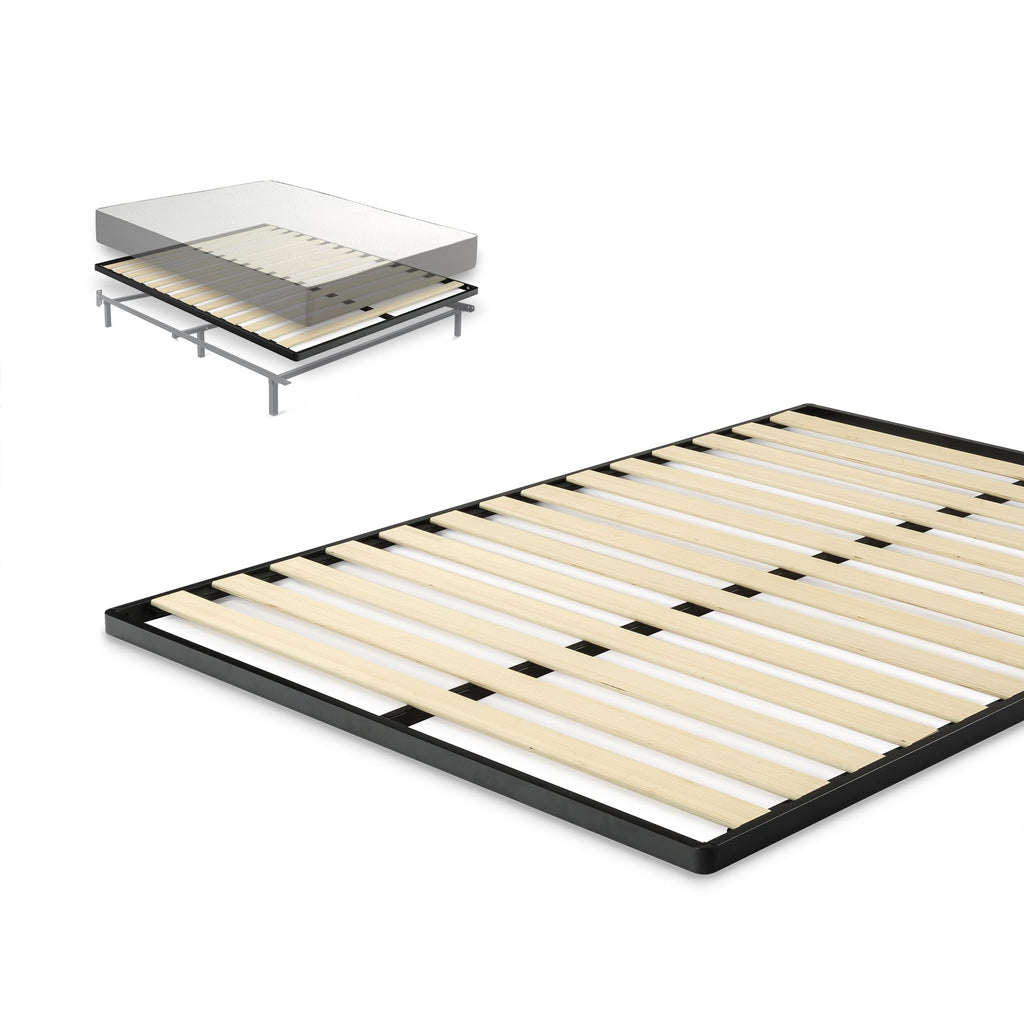Zinus Deepak Easy Assembly Wood Slat 1.6 Inch Bunkie Board, Bed Slat Replacement, Full