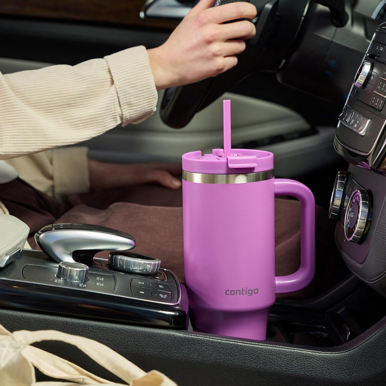 Contigo Streeterville 30oz Tumbler, Stainless Steel Vacuum Insulated, Leak-Proof, Cold for 29 Hours, Fits in cupholders, Licorice